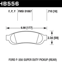 Hawk Street Brake Pads (2011-2013 F-550 Super Duty,2005-2012 F-350 Super Duty,2008-2012 F-250 Super Duty) - HB556Y.710