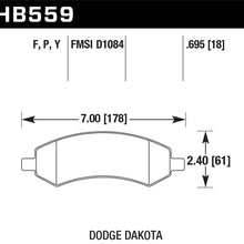 Hawk Street Brake Pads - HB559Y.695