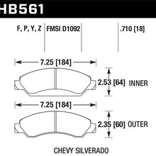 Hawk Street Brake Pads - HB561Z.710