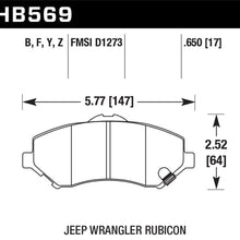 Hawk Street Brake Pads - HB569Z.650