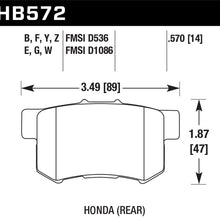 Hawk Street Brake Pads - HB572Z.570