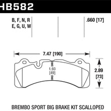 Hawk Motorsports Brake Pads - HB582U.660