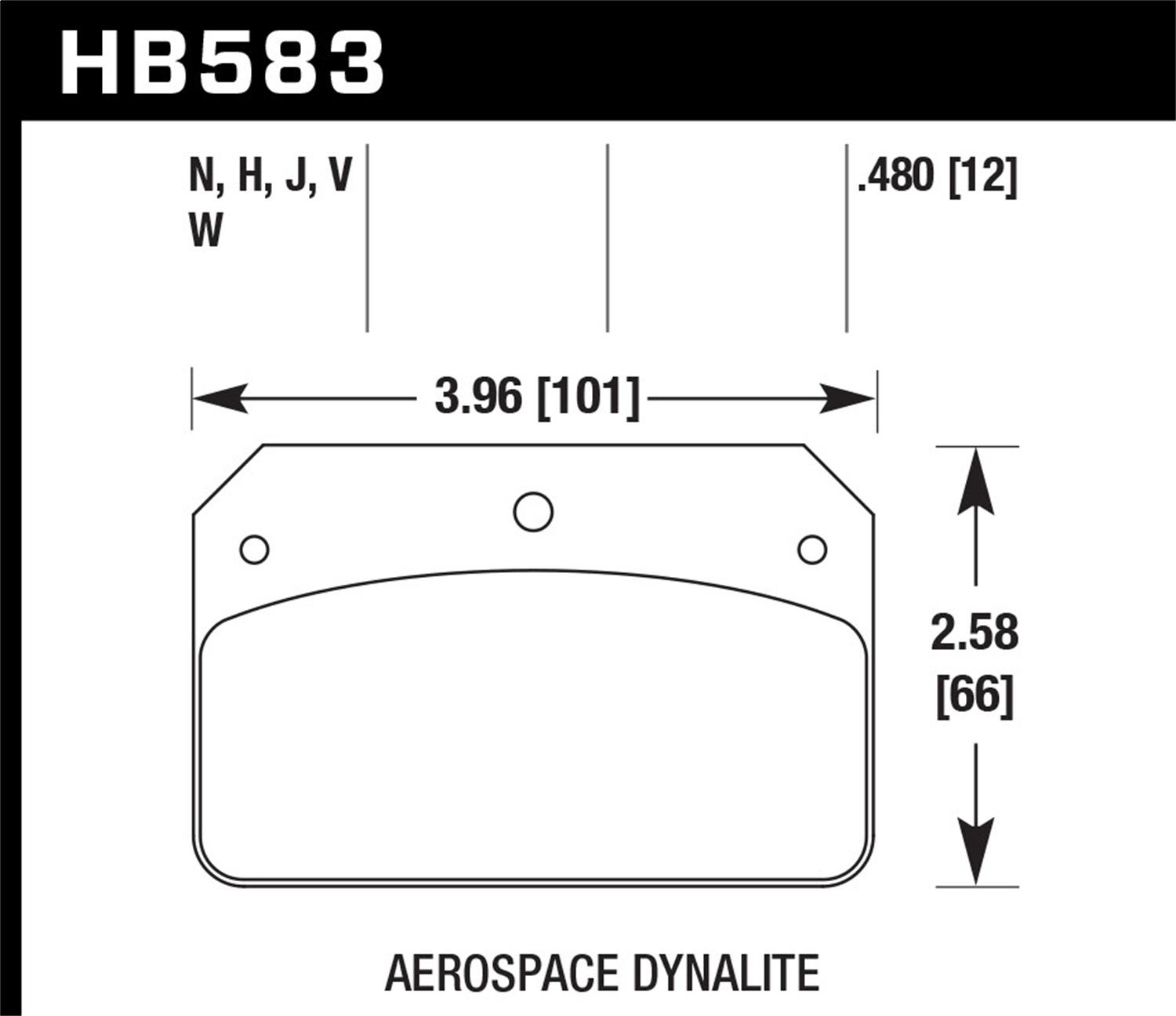 Hawk Motorsports Brake Pads - HB583W.480