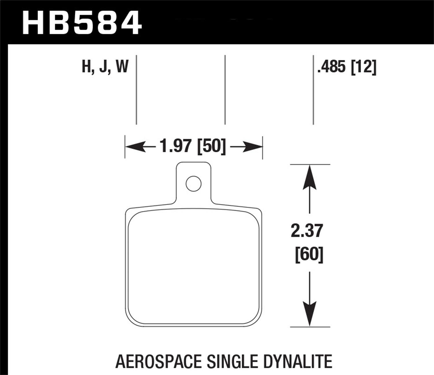 Hawk Street Brake Pads - HB584B.485