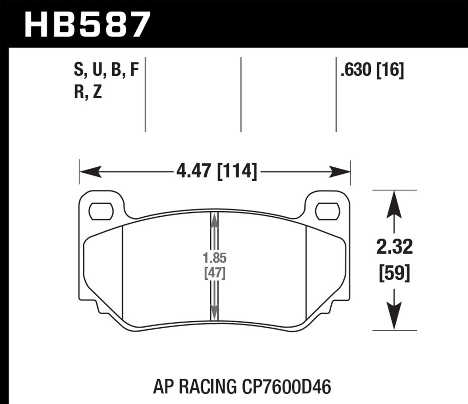 Hawk Street Brake Pads - HB587N.630