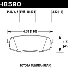 Hawk Street Brake Pads - HB590Y.682