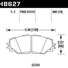 Hawk Street Brake Pads - HB627Z.690