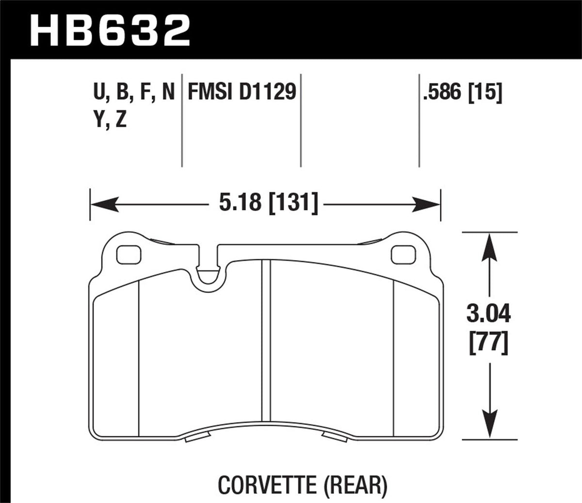 Hawk Street Brake Pads - HB632N.586