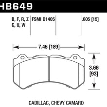 Hawk Street Brake Pads - HB649F.605