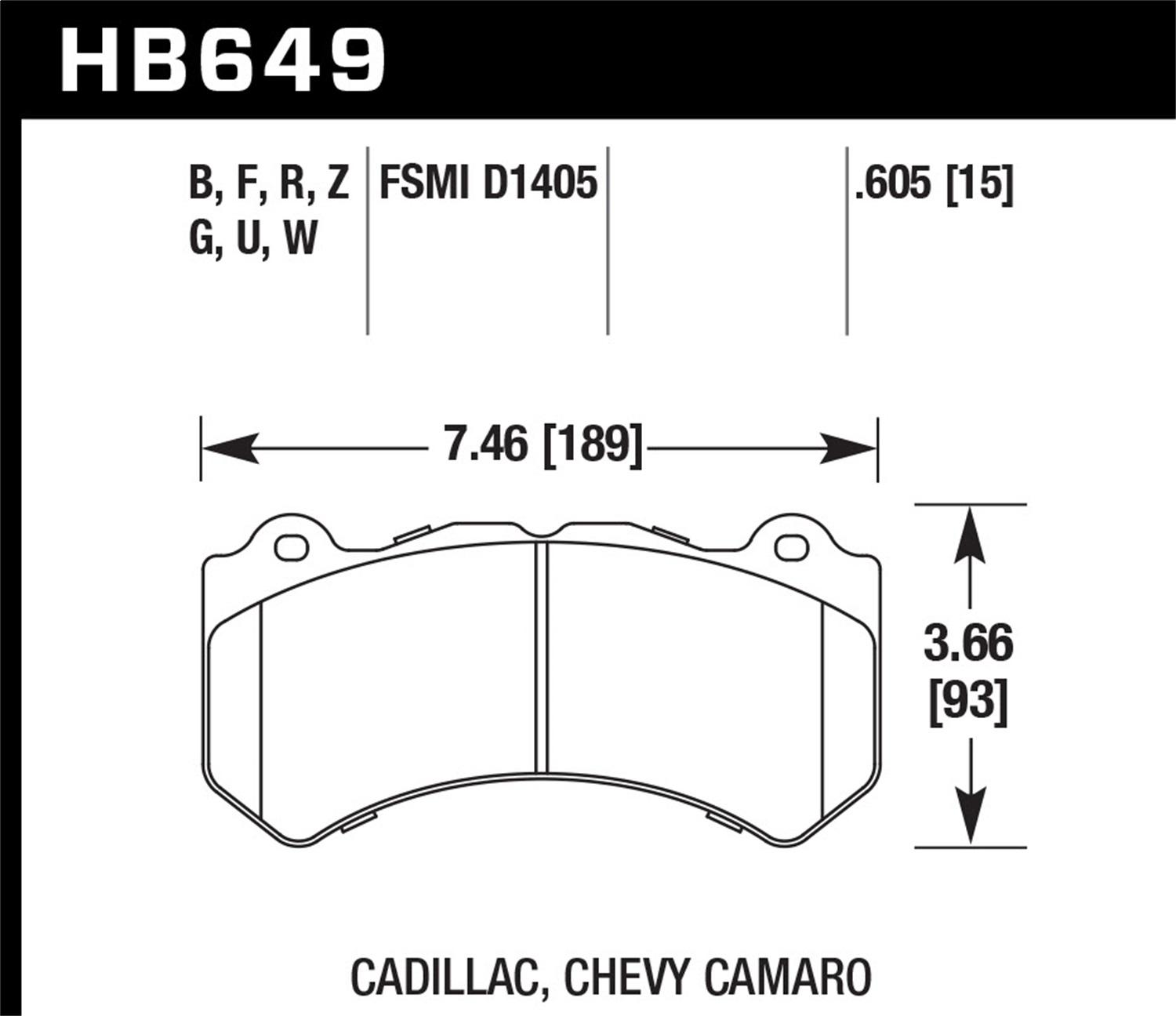 Hawk Street Brake Pads - HB649Z.605