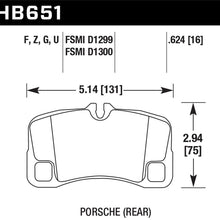 Hawk Street Brake Pads (2007-2013 Porsche 911) - HB651Z.624