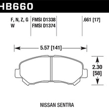 Hawk Motorsports Brake Pads - HB660W.661
