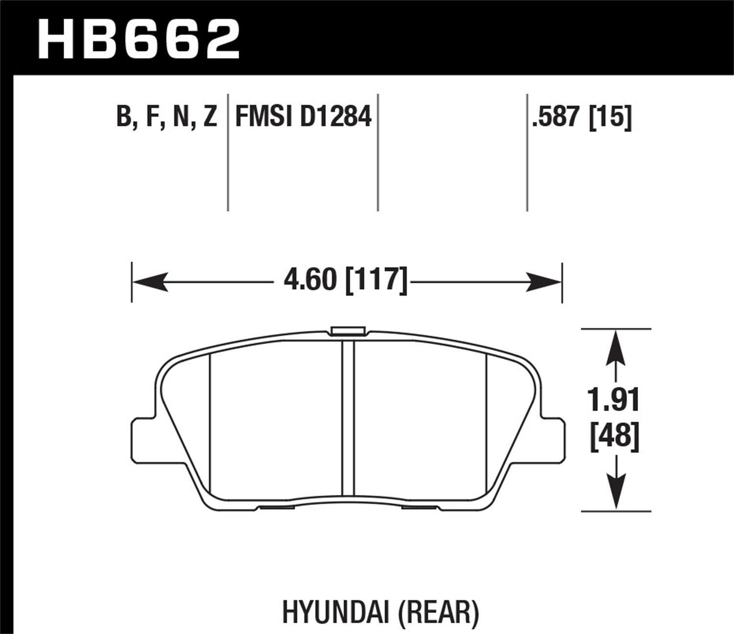 Hawk Street Brake Pads - HB662Z.587