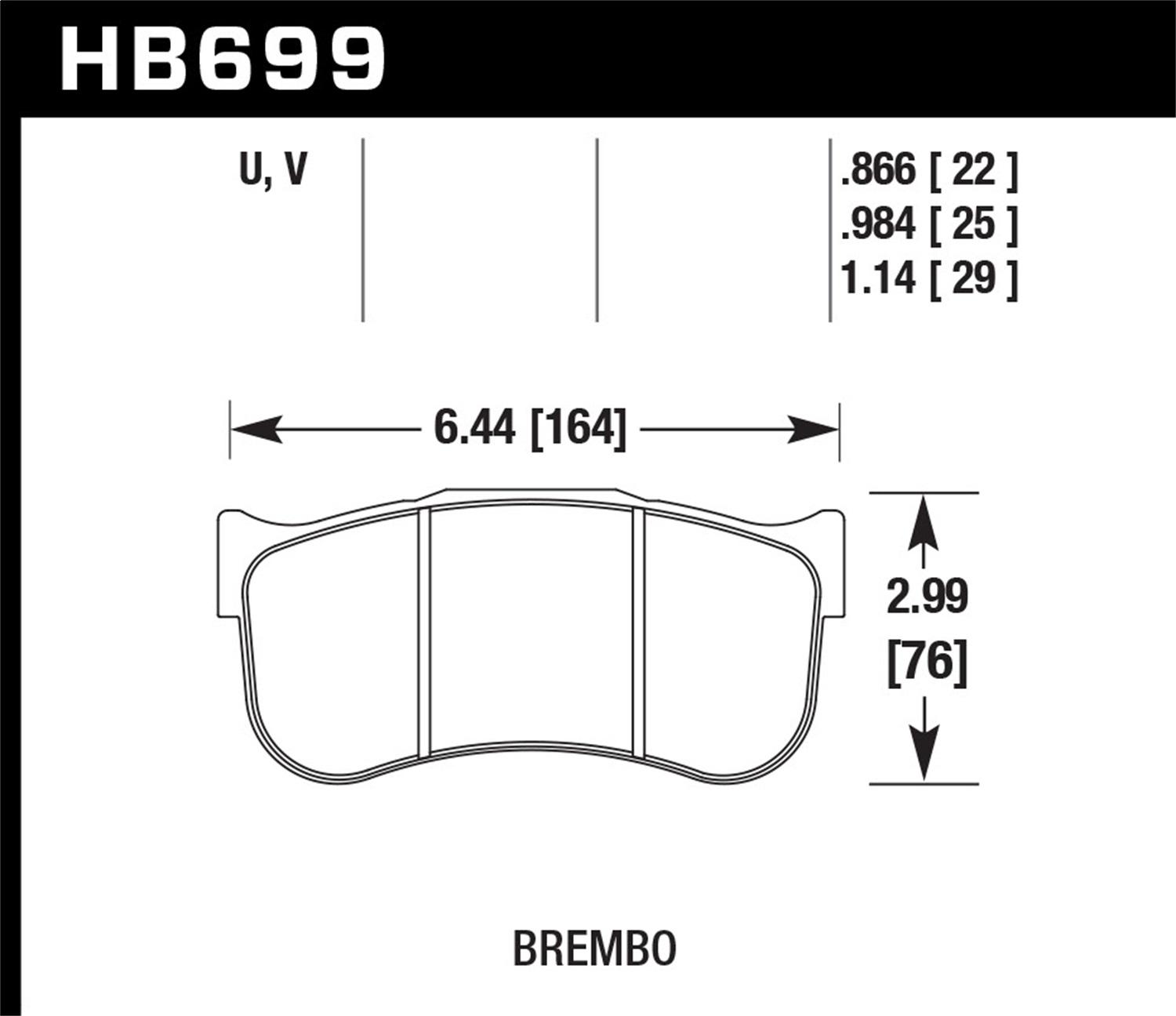 Hawk Motorsports Brake Pads - HB699G.984