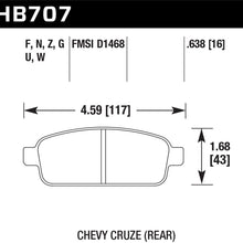 Hawk Motorsports Brake Pads - HB707U.638