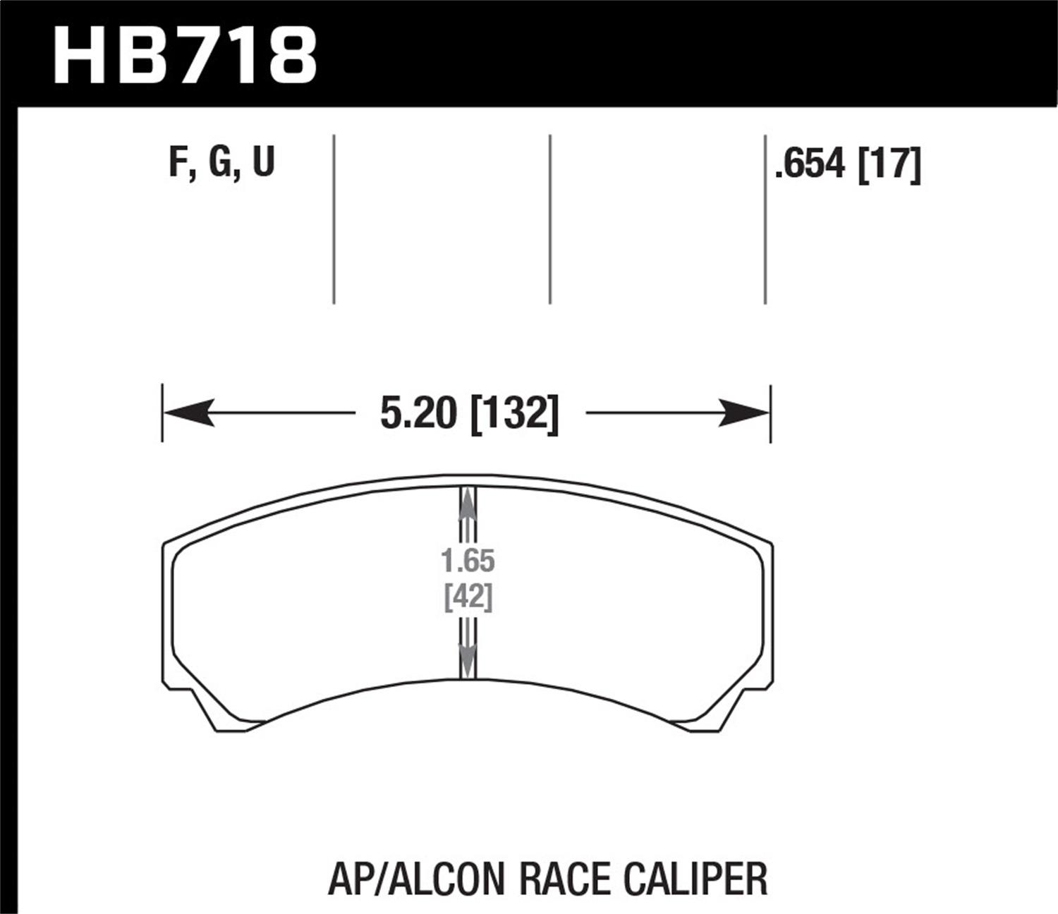 Hawk Er-1 Disc Brake Pad - HB718D.654