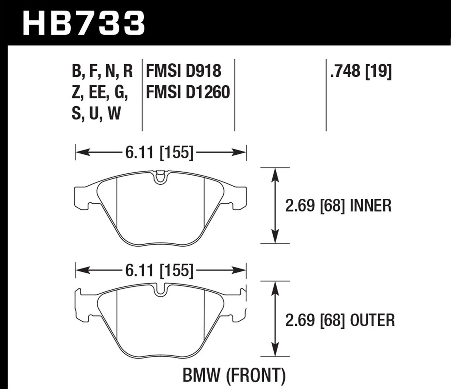 Hawk Pc (2013-2013 Z4) - HB733Z.748