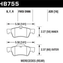 Hawk Street Brake Pads - HB755F.620