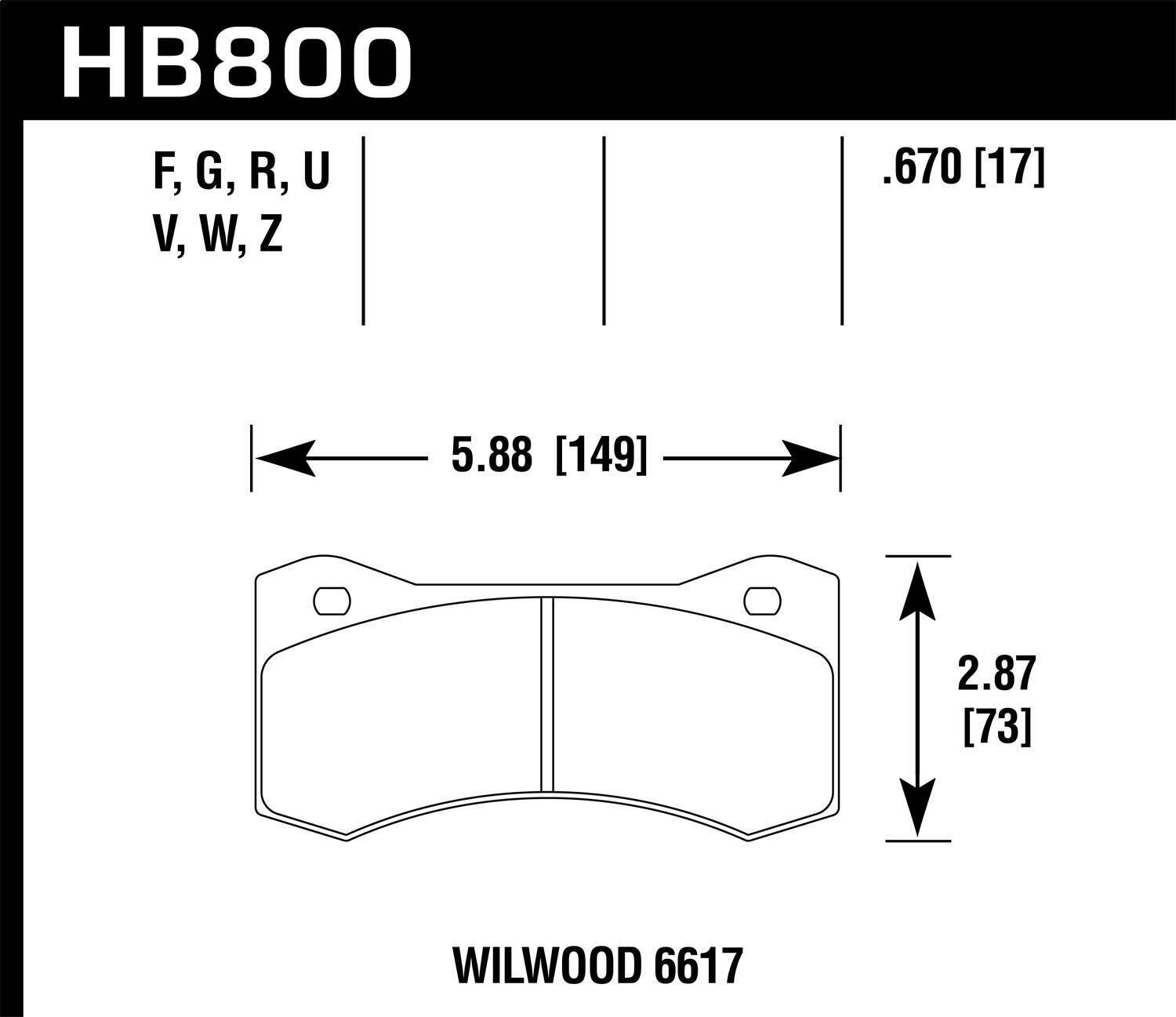 Hawk Dtc-50 Disc Brake Pad - HB800V.800