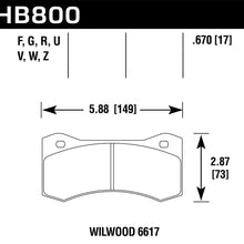 Hawk Street Brake Pads - HB800R.670