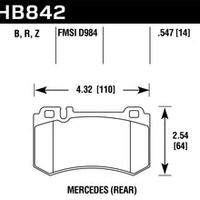 Hawk Street Brake Pads - HB842R.547