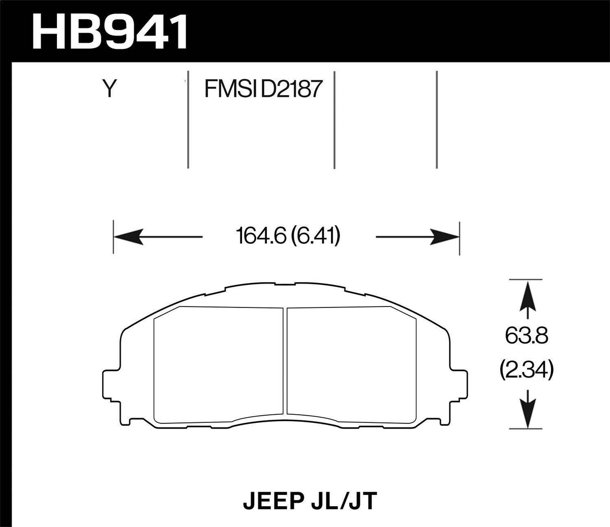 Hawk Lts Disc Brake Pad - HB941Y.712