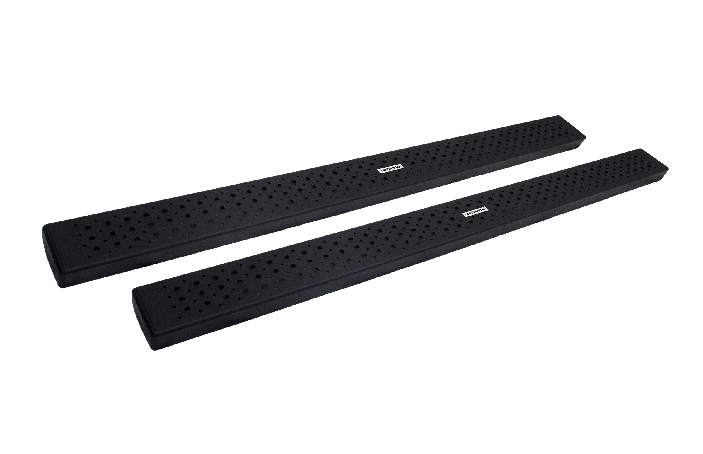 Go Rhino HD OE Xtreme Side Steps with Mounting Brackets Kit - Textured Black Finish (1999-2016 F-250 Super Duty, F-350 Super Duty) - 6863418052T