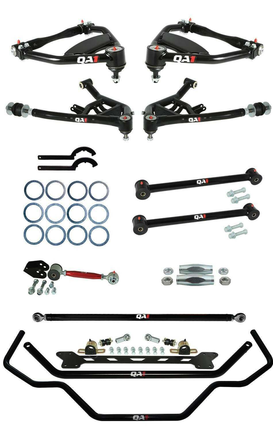 QA1 Handling Kit 2.0, Level 2, B-Body, 65-68 Chevy B-Body, W/O Shocks (1965-1968 Biscayne, Impala) - HK12-GMB2
