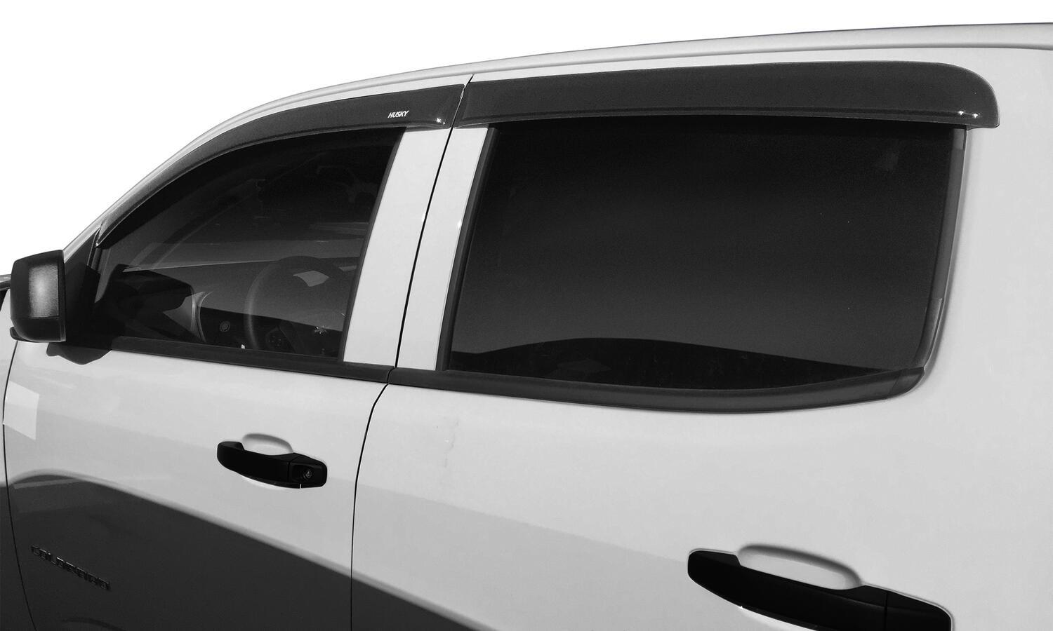Husky Liners Low Profile Ventvisor Deflector; Smoke; Outside Mount; 4 Pc. (2015-2024 Colorado, Canyon) - 2854049