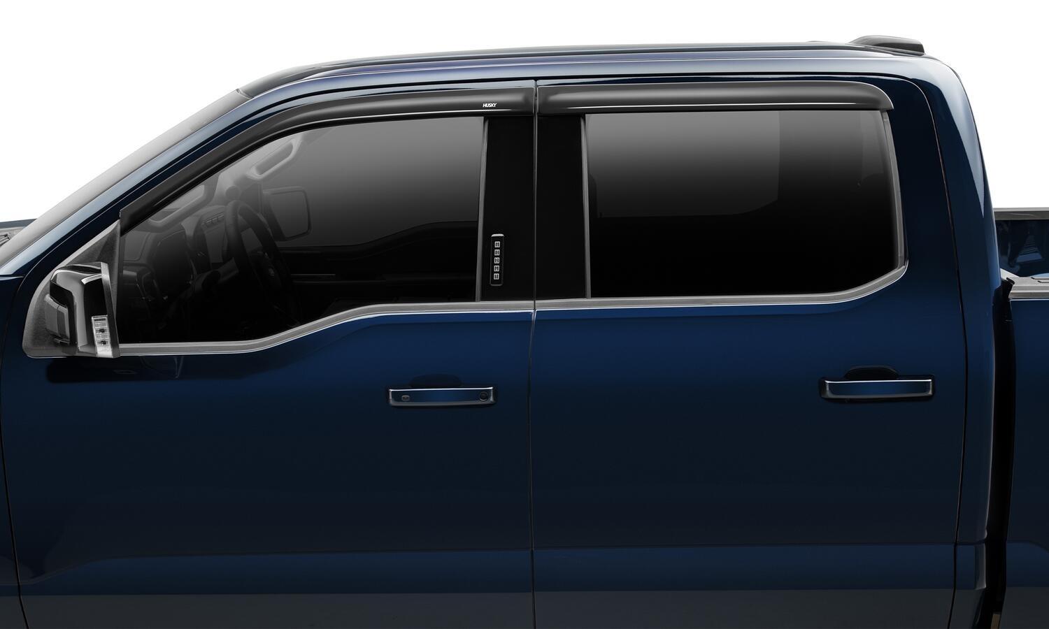 Husky Liners Low Profile Ventvisor Deflector; Smoke; Outside Mount; 4 Pc. (2020-2024 Silverado 2500 HD, Silverado 3500 HD, Sierra 2500 HD, Sierra 3500 HD) - 2854096
