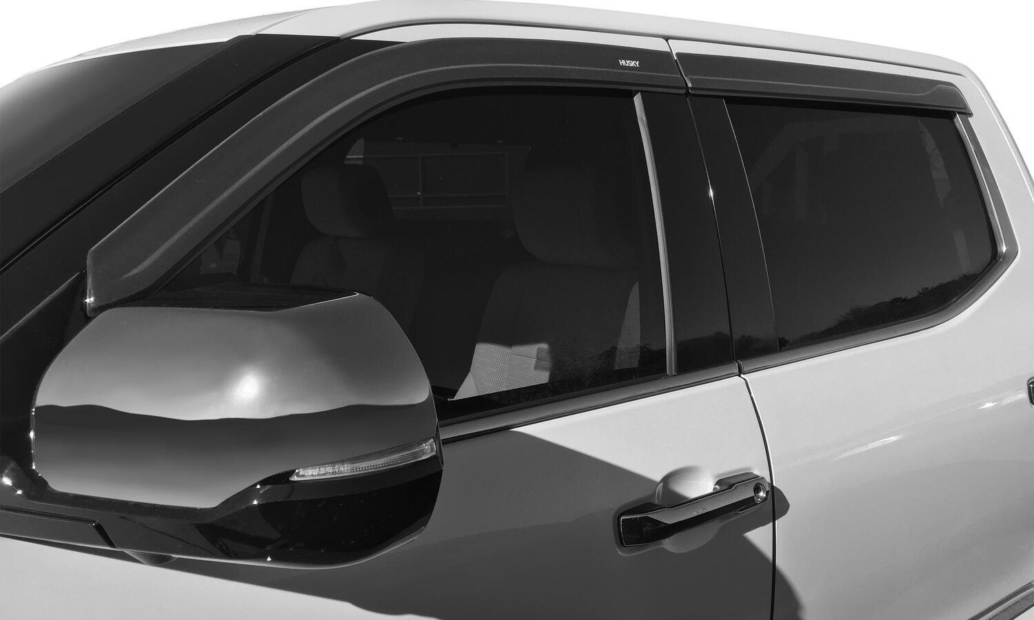 Husky Liners Low Profile Ventvisor Deflector; Smoke; In-Channel Mount; 4 Pc. (2016-2023 Tacoma) - 2864036