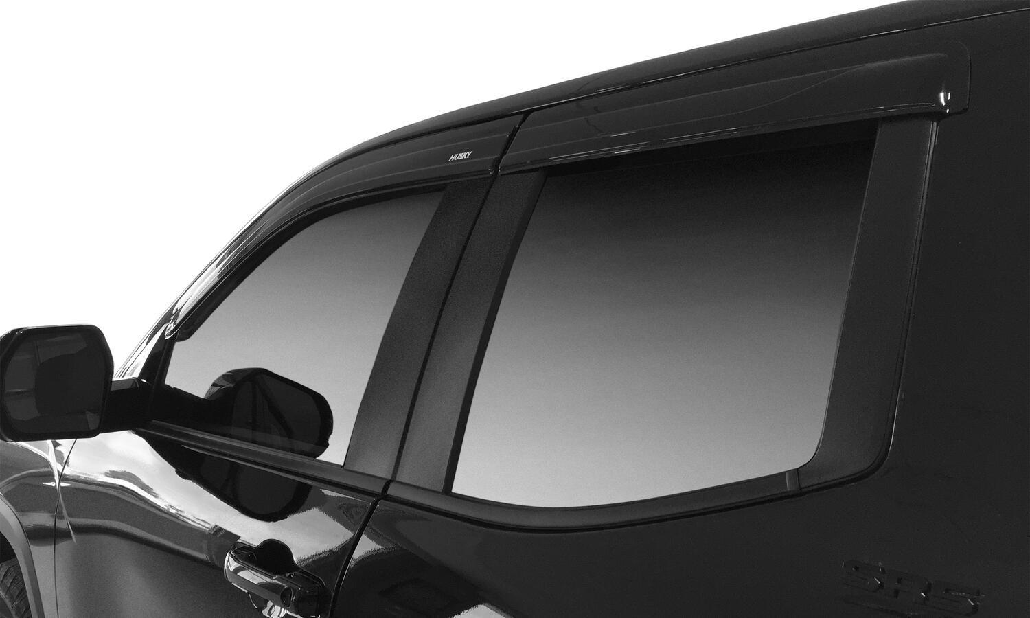 Husky Liners Low Profile Ventvisor Deflector; Smoke; Outside Mount; 4 Pc. (2016-2024 TITAN, TITAN XD) - 2854074