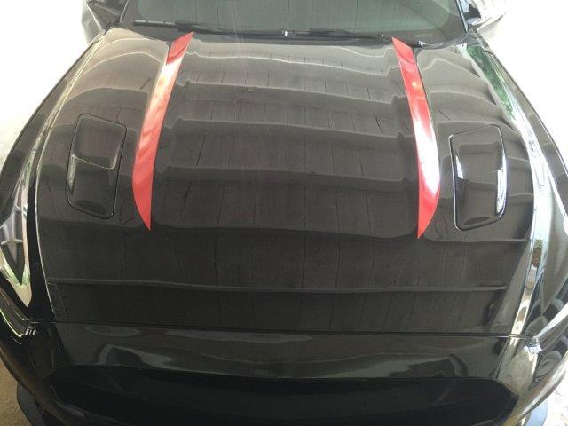Anchor Room Roush Style Hood Line Accents (2015-2017 Mustang) - Gloss White - 15FM_HLARS_GW