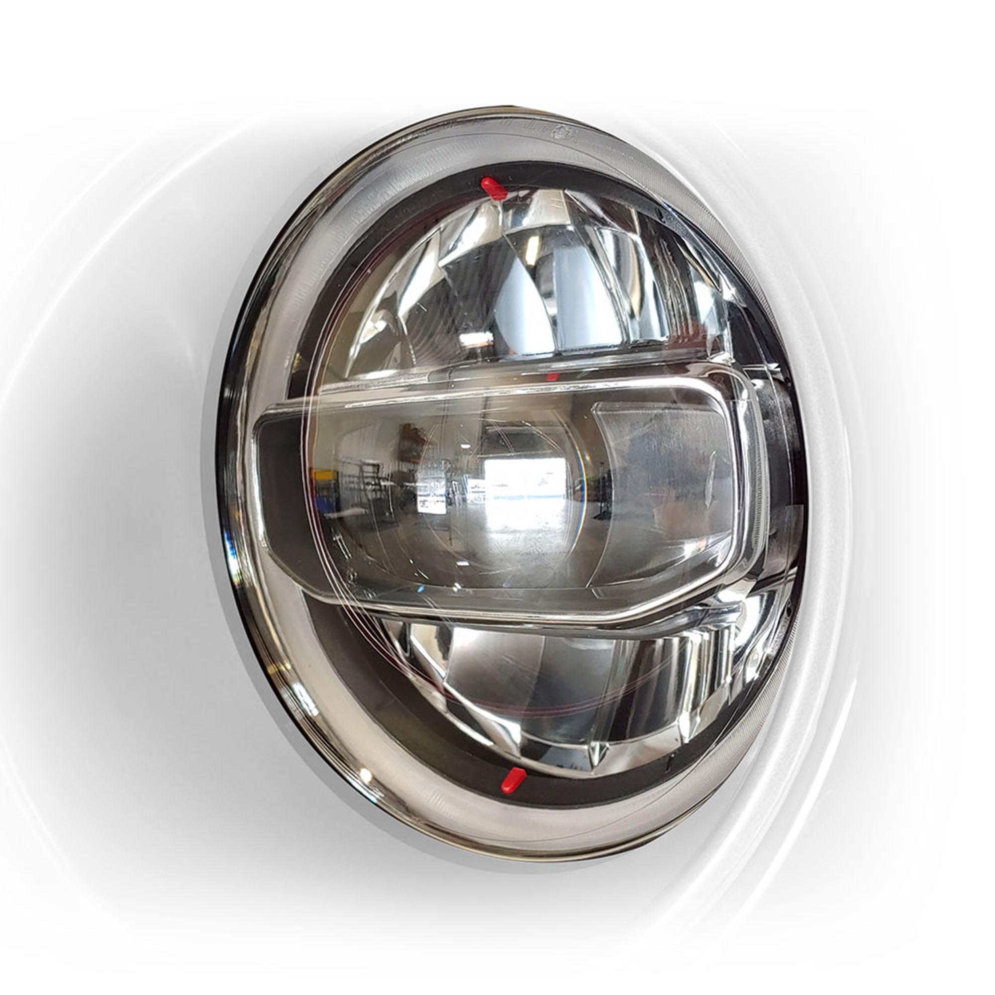 DV8 Offroad Led Headlights; Chrome (2018-2021 Gladiator, Wrangler) - HLCJL-01