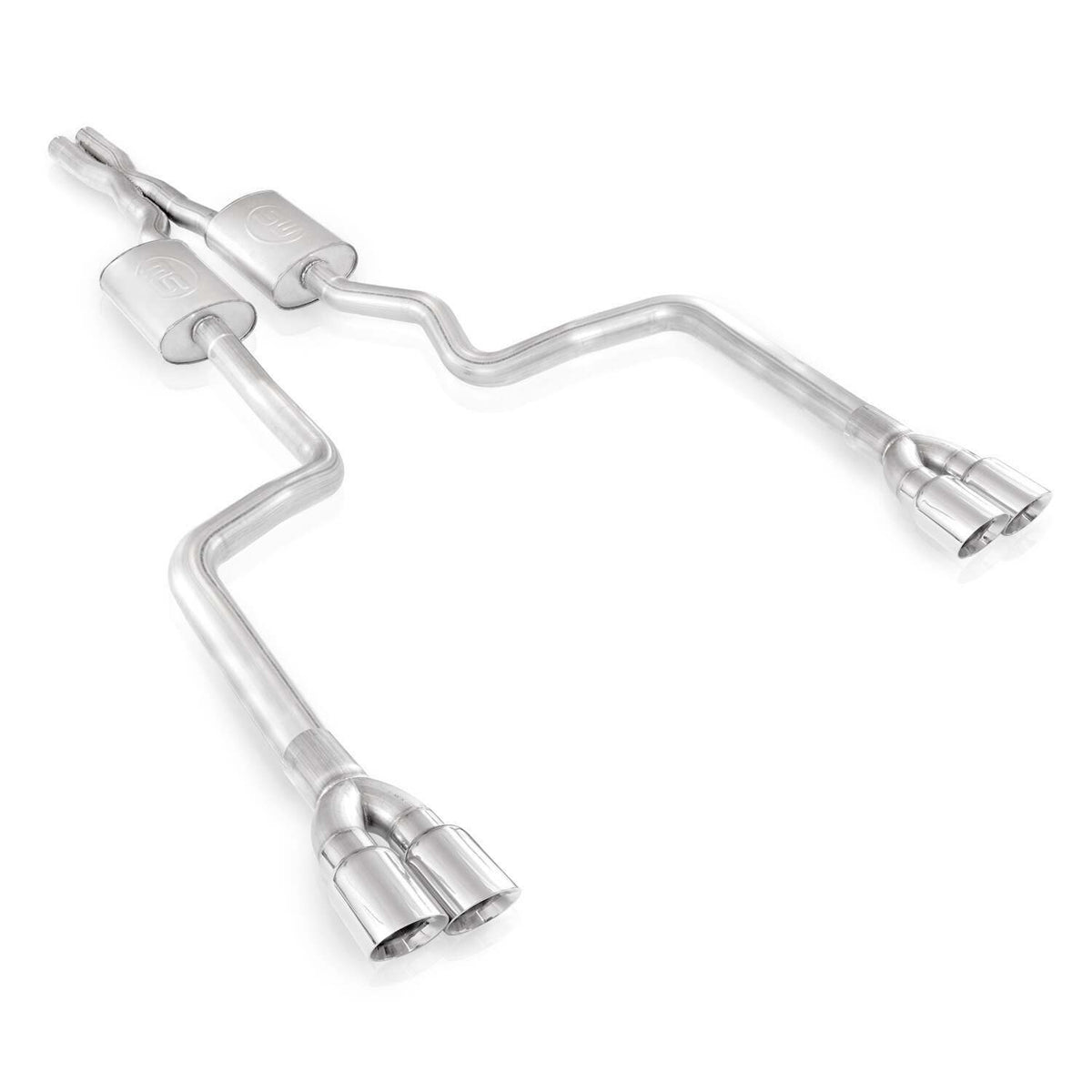 Stainless Works Catback Dual Chambered Mufflers Factory &amp; Performance Conne (2008-2014 Challenger) - HM64CB-C