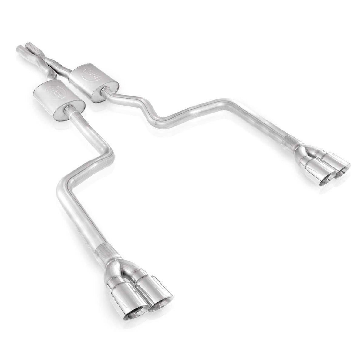 Stainless Works Catback Dual S-Tube Mufflers Factory &amp; Performance Connect (2008-2014 Challenger) - HM64CB-S