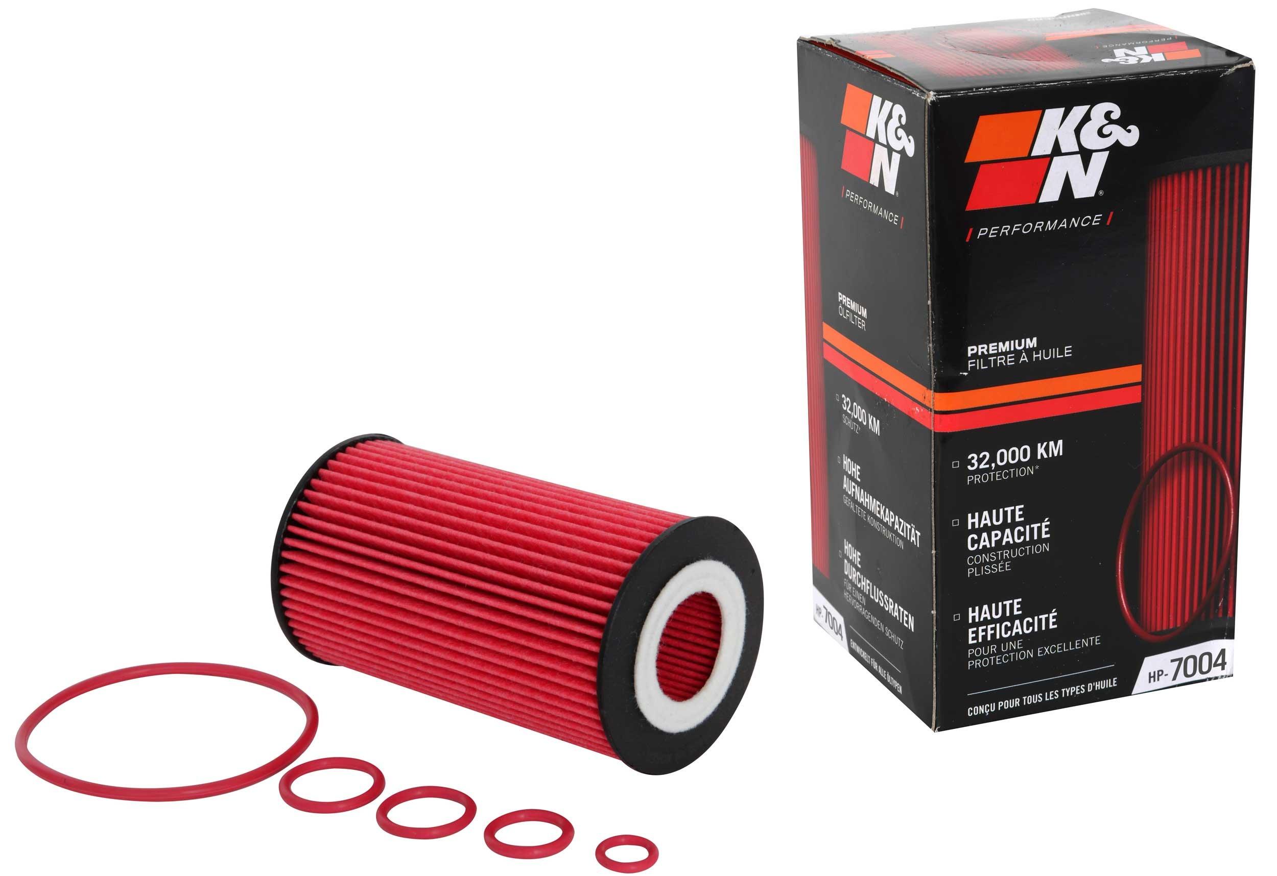 K and N Filters Oil Filter (1998-2015 Mercedes-Benz, Chrysler, Dodge, Freightliner Fitment) - HP-7004