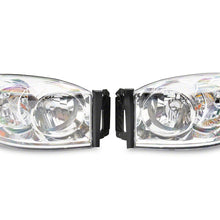 Raxiom Axial Series Oem Style Replacement Headlights; Chrome Housing; Clear Lens (2006-2009 Ram 1500, Ram 2500, Ram 3500) - R118012
