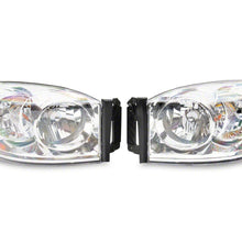 Raxiom Axial Series Oem Style Replacement Headlights; Chrome Housing; Clear Lens (2006-2009 Ram 1500, Ram 2500, Ram 3500) - R118012