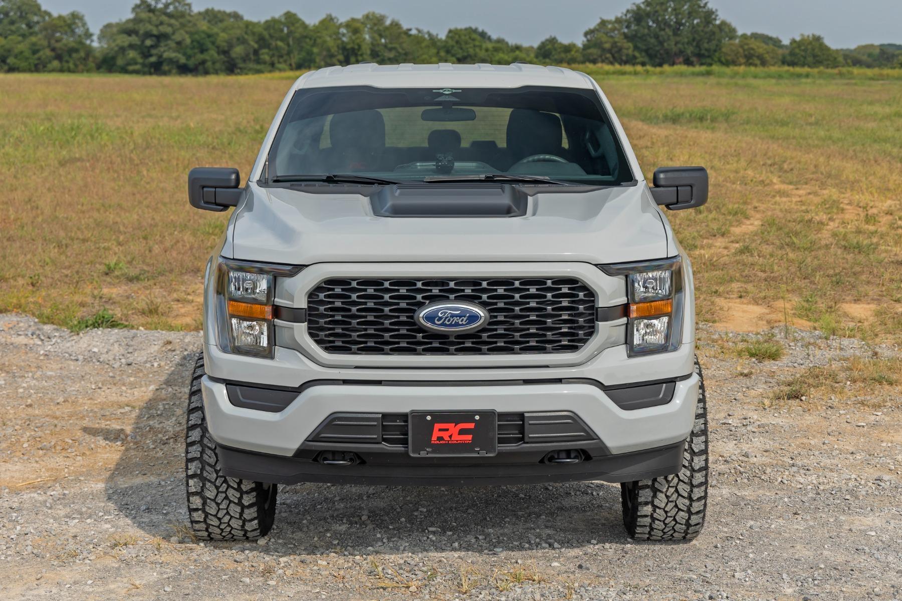 Rough Country Hood Scoop E7 Velocity Blue Ford F-150 2WD/4WD (2021-2025) (2021-2026 F-150) - HS30010-E7