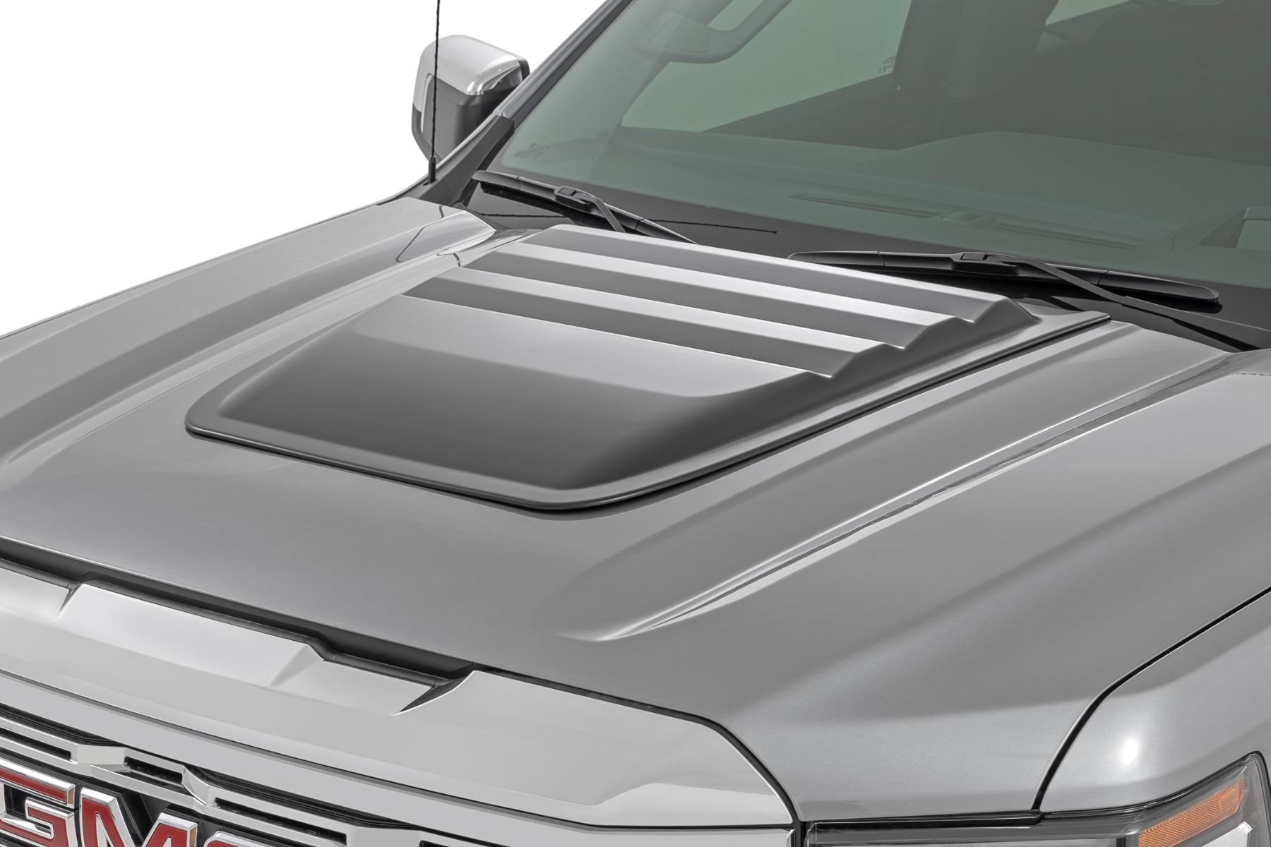 Rough Country Hood Scoop GXP Downpour GMC Sierra 1500 2WD/4WD (2019-2026) (2019-2026 Sierra 1500) - HS40010-GXP