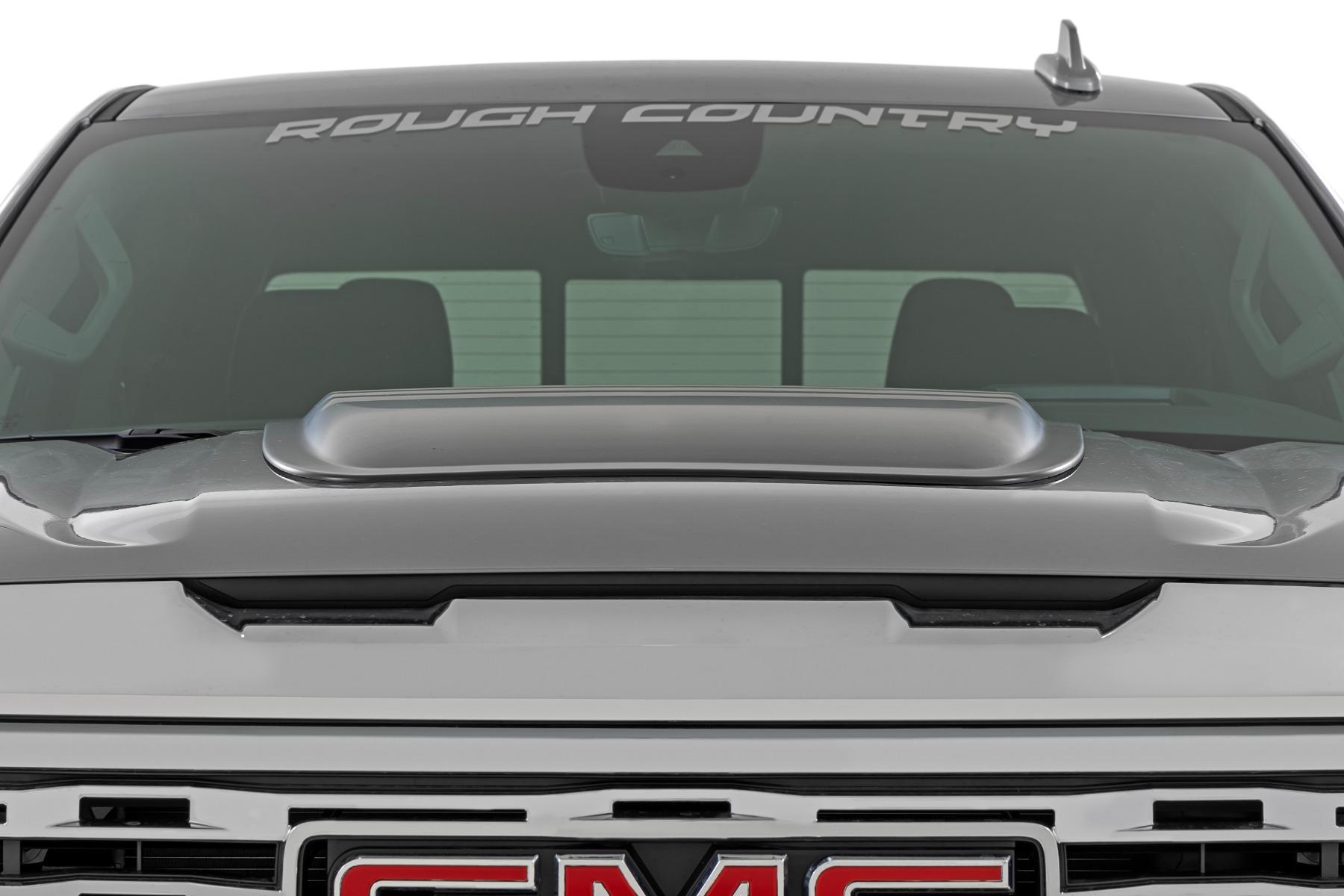 Rough Country Hood Scoop GXP Downpour GMC Sierra 1500 2WD/4WD (2019-2026) (2019-2026 Sierra 1500) - HS40010-GXP
