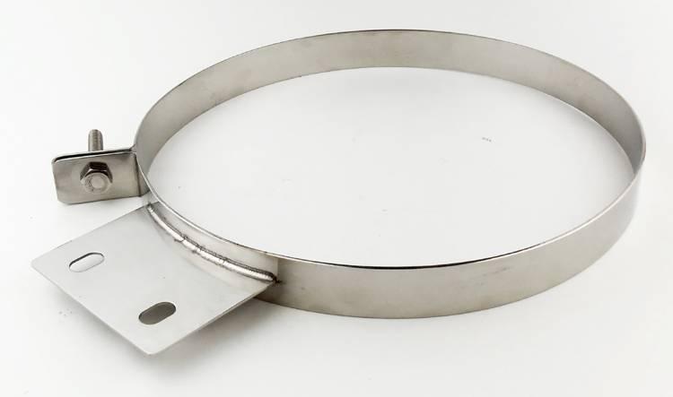Pypes Diesel Stack Exhaust Clamp 6 in Polished 304 Stainless Steel Pypes Exhaust - HSC006