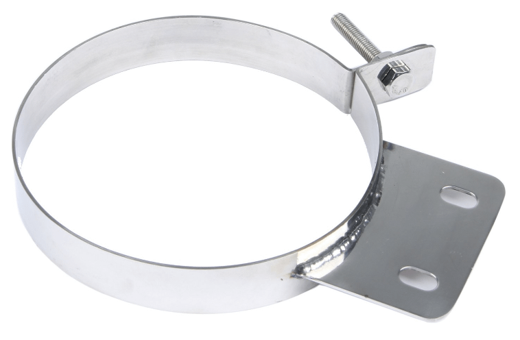 Pypes Diesel Stack Exhaust Clamp 6 in Polished 304 Stainless Steel Pypes Exhaust - HSC006
