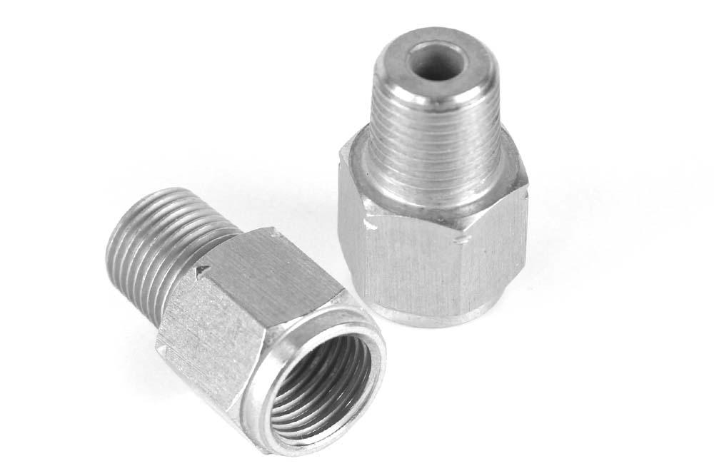 Haltech M10 X 1.0 To 1/8 Bspt Adaptor - Stainless Steel - HT-010921