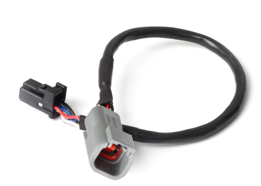 Haltech CAN Adaptor Cable DTM-4 Female Receptacle/Socket to 8 pin Black Tyco - HT-130040