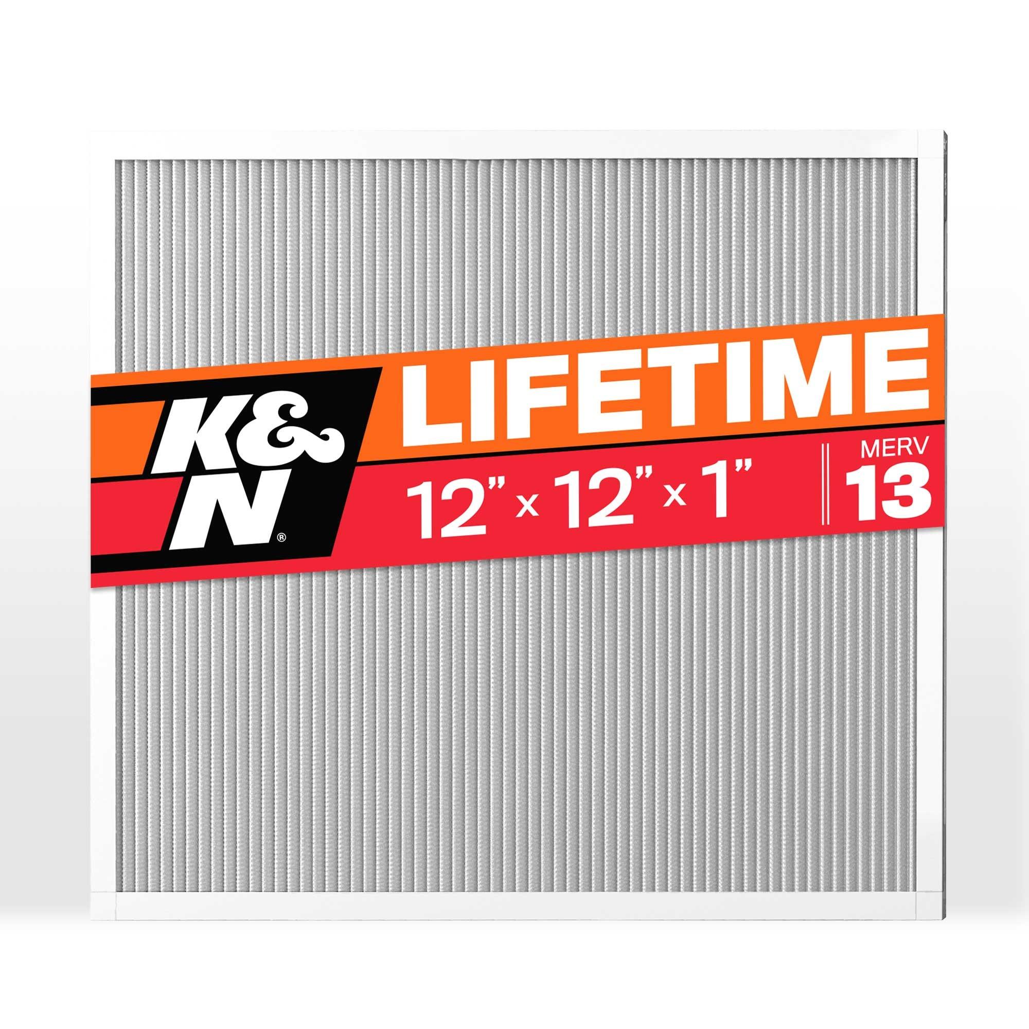 K and N Filters Hvac Filter - 12 X 12 X 1, Merv 13 - HVC-13-11212