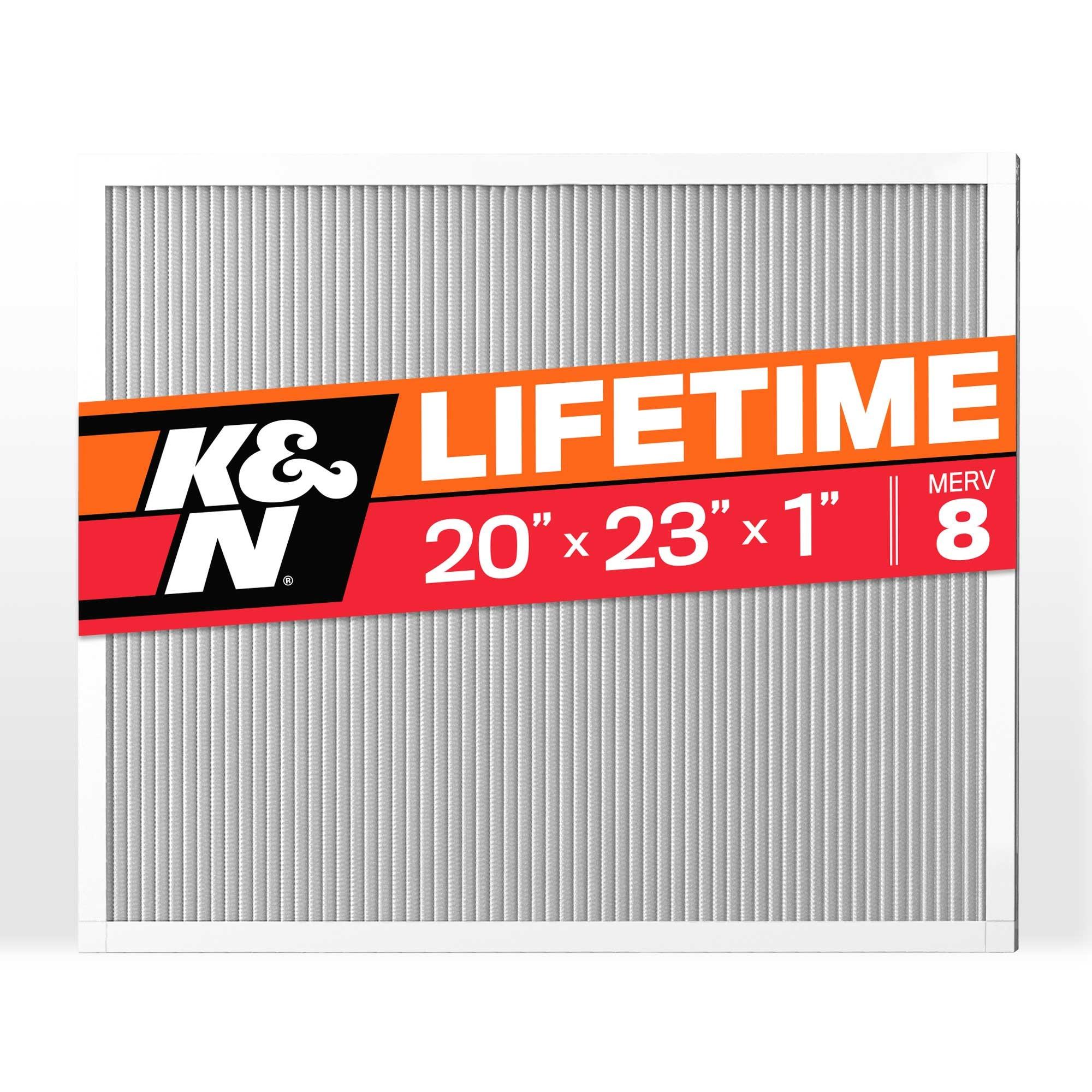 K and N Filters Hvac Filter - 20 X 23 X 1, Merv 8 - HVC-8-12023