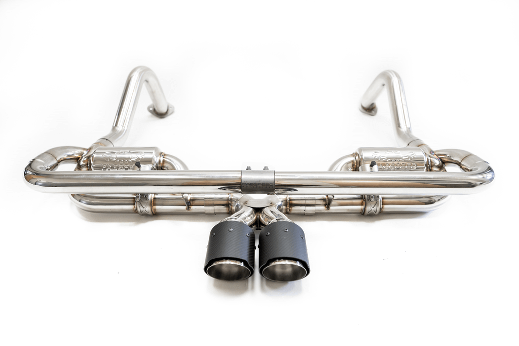 Fabspeed Porsche 987.2 Boxster/Cayman Valvetronic Exhaust System w/ Tips - Carbon Fiber (For PSE cars; do... - FS.POR.9872.VLVCF