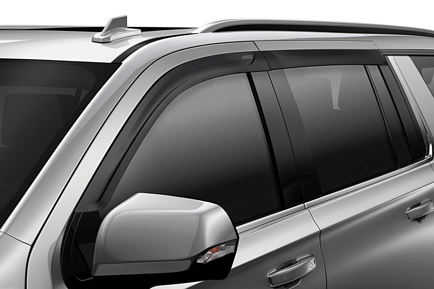 Husky Liners Low Profile Ventvisor Deflector; Matte Black; Outside Mount; 4 Pc. (2007-2018 Wrangler, Wrangler JK) - 2857034